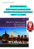 Solution Manual for Modern Advanced Accounting in Canada 9th Edition by Darrell Herauf & Murray Hilton &vert; Latest Updated 2025&ndash;2026