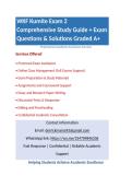 WKF Kumite Comprehensive Study Guide &plus; Exam Questions & Solutions Graded A&plus; Package Deal