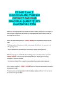CS 6400 Exam 1 QUESTIONS AND VERIFIED CORRECT ANSWERS GRADED A&plus; -LATEST - 100- GUARANTEED PASS&period;docx&NewLine;&NewLine;