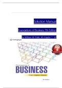 Solution Manual for Foundations of Business 7th Edition by William M&period; Pride&comma; all chapter 1-47&NewLine;