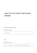 QMAP TEST QUESTIONS AND ANSWERS