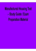 Manufactured Housing Test Study Guide &ndash; Exam Preparation Material &lpar;2026 Update&rpar;