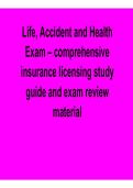 Life&comma; Accident and Health Exam &ndash; Comprehensive Insurance Licensing Study Guide and Exam Review &lpar;2026 Update&rpar;
