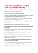 ATPL Principles of Flight - Control Exam 100&percnt; Solved Correctly&NewLine;&NewLine;