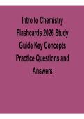 Intro to Chemistry Flashcards 2026 Study Guide Key Concepts Practice Questions and Answers Complete Exam Prep 2025&sol; 2026