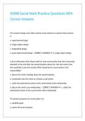 ASWB Social Work Practice Questions With Correct Answers 