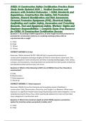 OSHA 10 Construction Safety Certification Practice Exam Study Guide Updated 2026 &vert;  Verified Questions and Answers with Detailed Rationales &vert; OSHA Standards and Regulations&comma; Construction Site Safety&comma; Fall Protection Systems&comma; Hazard Identification and Risk