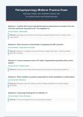 Pathophysiology Midterm Exam Nightingale College Utah 2026&sol;2027 &ndash; Verified Questions with Answers and Detailed Rationales &vert; Comprehensive Study Guide