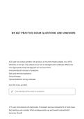 NR 667 PRACTICE EXAM WEEK 2 QUESTIONS AND ANSWERS