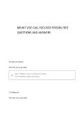 NR 667 VISE CALL FOCUSED POSSIBILITIES QUESTIONS AND ANSWERS