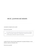 NR 667 QUESTIONS AND ANSWERS