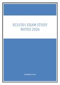 Economics ECS1501 &ndash; Demand&comma; Supply and Prices &lpar;UNISA&comma; 2026&rpar; Comprehensive Study Notes