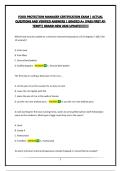 FOOD PROTECTION MANAGER CERTIFICATION EXAM BUNDLE&vert; ACTUAL QUESTIONS AND VERIFIED ANSWERS &vert; GRADED A&plus; &vert;PASS FIRST ATTEMPT&vert; BRAND NEW 2026 UPDATE&excl;&excl;&excl;&excl;&excl;&excl;&excl;&excl;