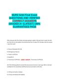 NURS 5434 Final Exam QUESTIONS AND VERIFIED CORRECT ANSWERS GRADED A&plus; -LATEST - 100- GUARANTEED PASS&period;docx&NewLine;&NewLine;