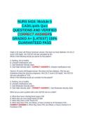 NURS 5434 Module 5 CAD Lipids Quiz QUESTIONS AND VERIFIED CORRECT ANSWERS GRADED A&plus; -LATEST - 100- GUARANTEED PASS&period;docx&NewLine;&NewLine;