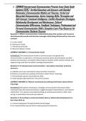 &bull;&Tab;COMM110 Interpersonal Communication Practice Exam Study Guide Updated 2026 &vert;  Verified Questions and Answers with Detailed Rationales &vert; Communication Models and Theories&comma; Verbal and Nonverbal Communication&comma; Active Listening Skills&comma; Perception and Self-C