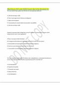 Med-Surg HIV and AIDS Exam Qs & As-Graded A&plus;