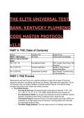 2026&sol;2027 The Elite Universal Test Bank&colon; Kentucky Plumbing Code Master Protocol v11&period;0 &vert; Journeyman & Master Exam Prep