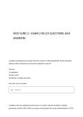 MED SURG 2 EXAM 2 NCLEX QUESTIONS AND ANSWERS