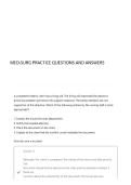 MED-SURG PRACTICE QUESTIONS AND ANSWERS