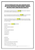 NUR 2474 PHARMACOLOGY FINAL EXAM -RASMUSSEN UNIVERSITY&vert; ACTUAL QUESTIONS AND VERIFIED ANSWERS &vert; GRADED A&plus; &vert;PASS FIRST ATTEMPT&vert; BRAND NEW 2026 UPDATE&excl;&excl;&excl;&excl;&excl;&excl;&excl;&excl;