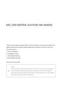 MED&lowbar;SURG MIDTERM QUESTIONS AND ANSWERS