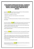 NR 565 ADVANCED PHARMACOLOGY-PAIN DRUGS - CHAMBERLAIN UNIVERSITY&vert; ACTUAL QUESTIONS AND VERIFIED ANSWERS &vert; GRADED A&plus; &vert;PASS FIRST ATTEMPT&vert; BRAND NEW 2026 UPDATE&excl;&excl;&excl;&excl;&excl;&excl;&excl;&excl;