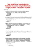 Test Bank for An Introduction to &NewLine;Statistical Concepts&comma; 4e by Debbie HahsVaughn&comma; Richard Lomax &lpar;All Chapters&rpar;
