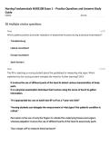 Nursing Fundamentals NURS108 Exam 1 &ndash; Practice Questions and Answers Study Guide
