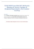 TCEQ OSSF Exam 2026-2027&NewLine;