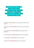 WGU D444 Adult Health 1 Exam Study Guide QUESTIONS AND VERIFIED CORRECT ANSWERS GRADED A&plus; -LATEST - 100- GUARANTEED PASS&period;docx&NewLine;&NewLine;