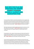 Mock WGU D344 Exam Quiz QUESTIONS AND VERIFIED CORRECT ANSWERS GRADED A&plus; -LATEST - 100- GUARANTEED PASS&period;docx&NewLine;&NewLine;