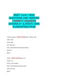 WSET Level 1 Wine exam QUESTIONS AND VERIFIED CORRECT ANSWERS GRADED A&plus; -LATEST - 100- GUARANTEED PASS&period;docx&NewLine;&NewLine;