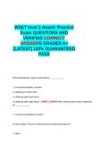 WSET level 2 Award Practice Exam QUESTIONS AND VERIFIED CORRECT ANSWERS GRADED A&plus; -LATEST - 100- GUARANTEED PASS&period;docx&NewLine;&NewLine;