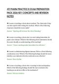 ATI PHARM PRACTICE B EXAM PREPARATION&NewLine;PACK 2026 KEY CONCEPTS AND REVISION&NewLine;NOTES