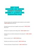 WSET EXAM QUESTIONS AND VERIFIED CORRECT ANSWERS GRADED A&plus; -LATEST - 100- GUARANTEED PASS&period;docx&NewLine;&NewLine;