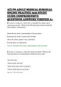 ATI PN ADULT MEDICAL SURGICAL&NewLine;ONLINE PRACTICE 2026 STUDY&NewLine;GUIDE COMPREHENSIVE&NewLine;QUESTIONS ANSWERS VERIFIED A&plus;
