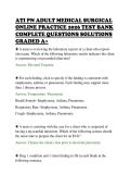 ATI PN ADULT MEDICAL SURGICAL&NewLine;ONLINE PRACTICE 2026 TEST BANK&NewLine;COMPLETE QUESTIONS SOLUTIONS&NewLine;GRADED A&plus;