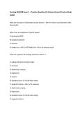 Nursing NUR408 Exam 1 &ndash; Practice Questions B Evidence-Based Practice Study Guide