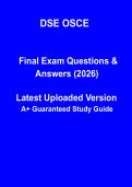 DSE OSCE 2026 &vert; Dental Hygiene Clinical Exam Prep & Practice Stations PDF