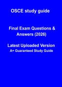 OSCE Study Guide 2026 &vert; Clinical Exam Prep & Practice Stations PDF