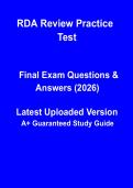 RDA Review Practice Test 2026 &vert; Registered Dental Assistant Exam Prep & Questions PDF