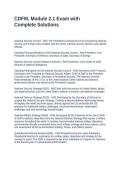 CDFM&comma; Module 2&period;1 Exam with Complete Solutions