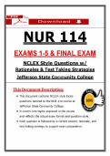 NUR 114 Exams 1&ndash;5 & Final &lpar;PDF&rpar; &vert; &lpar;2026&rpar; NCLEX Questions &vert; Fundamentals Nursing