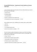 Nursing NUR418 Final Exam &ndash; Comprehensive Practice Questions and Answers Study Guide