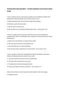 Nursing N201 Quiz Questions &ndash; Practice Questions and Answers Study Guide