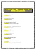 Final Exam Ohio School of Phlebotomy 2026&sol;2027 A&plus; Grade Questions and Answers Complete Review