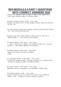 BDS Module A-5 Part 1 Questions with Correct Answers 2026 &vert; Complete Practice Test & First-Year Revision Guide for Bachelor of Dental Surgery