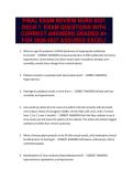 FINAL EXAM REVIEW NURS 6531 DECK 1  EXAM QUESTIONS WITH CORRECT ANSWERS GRADED A&plus; FOR 2026-2027 ASSURED EXCEL&excl;