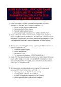 NURS 6531 FINAL&comma; PART ONE EXAM QUESTIONS WITH CORRECT ANSWERS GRADED A&plus; FOR 2026-2027 ASSURED EXCEL&excl;
